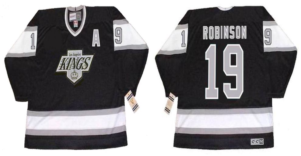 2019 Men Los Angeles Kings #19 Robinson Black CCM NHL jerseys->los angeles kings->NHL Jersey
